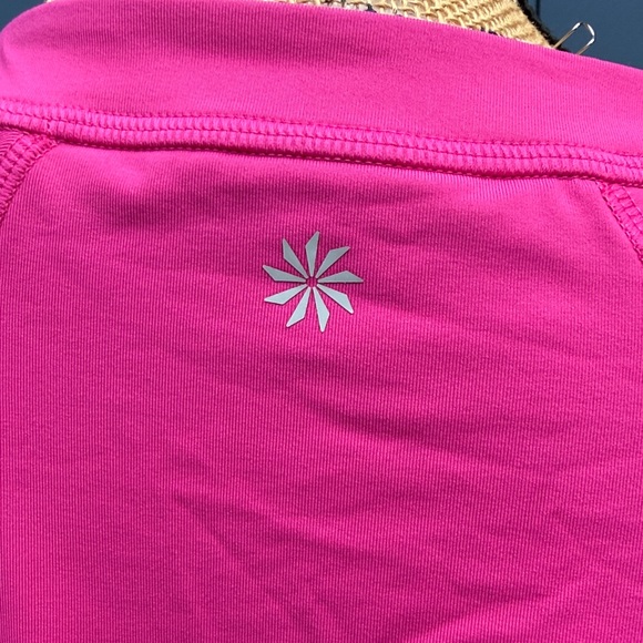 Athleta Fuchsia Long Sleeve Zip Top one piece pink Swim NWOT - Picture 7 of 8